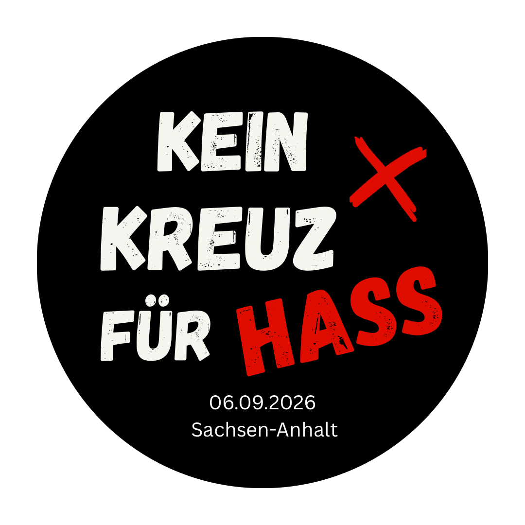 Button-Kein Kreuz für Hass