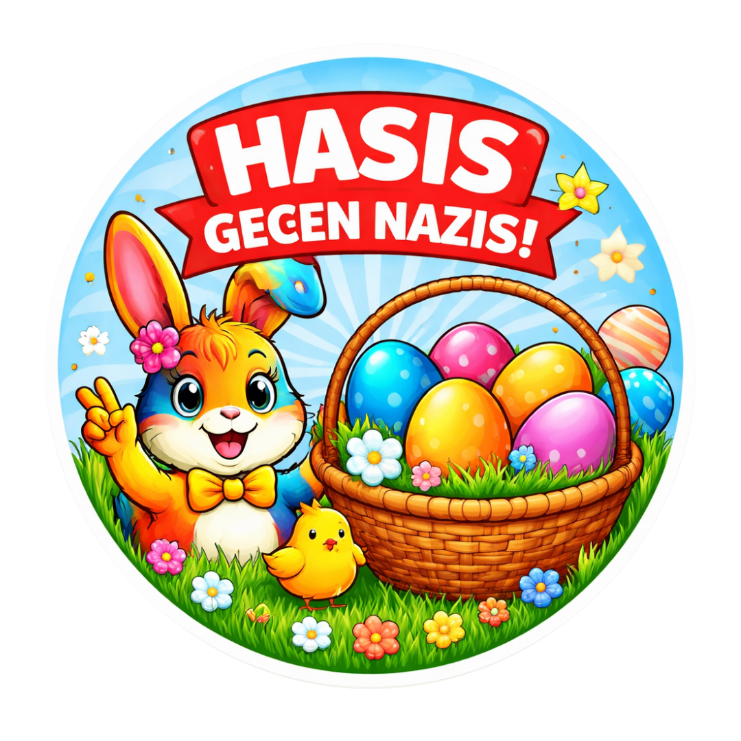 Button-Hasis gegen Nazis Oster-Edition